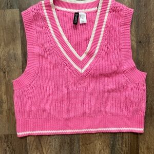 ✨ Pink Sleeveless Knit Sweater Vest ✨